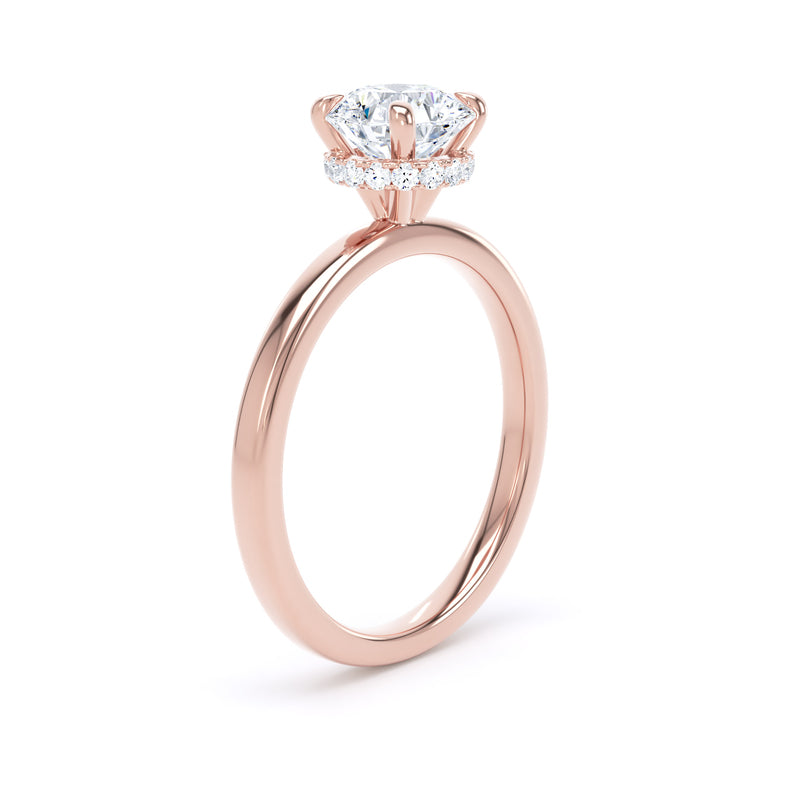 1.10ct Halo Set Brilliant Lab Grown Diamond Solitaire Ring (Rps01)