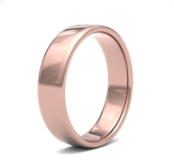 9ct 6mm Light Soft Court Wedding Ring (6Gls-9y)