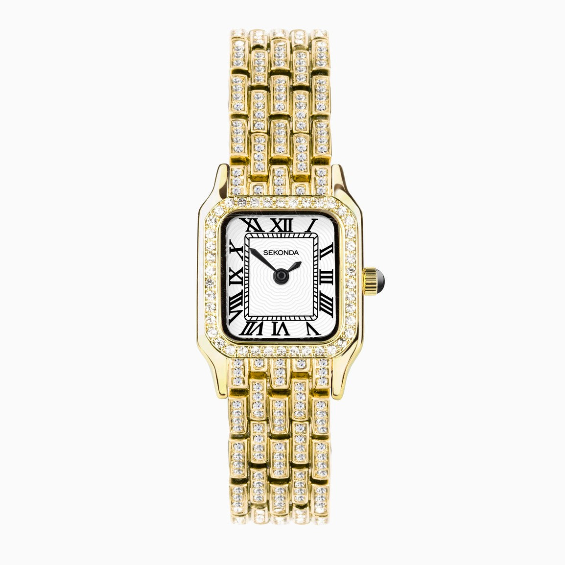 (40661) Sekonda Gold Plated Stone Set Ladies Watch