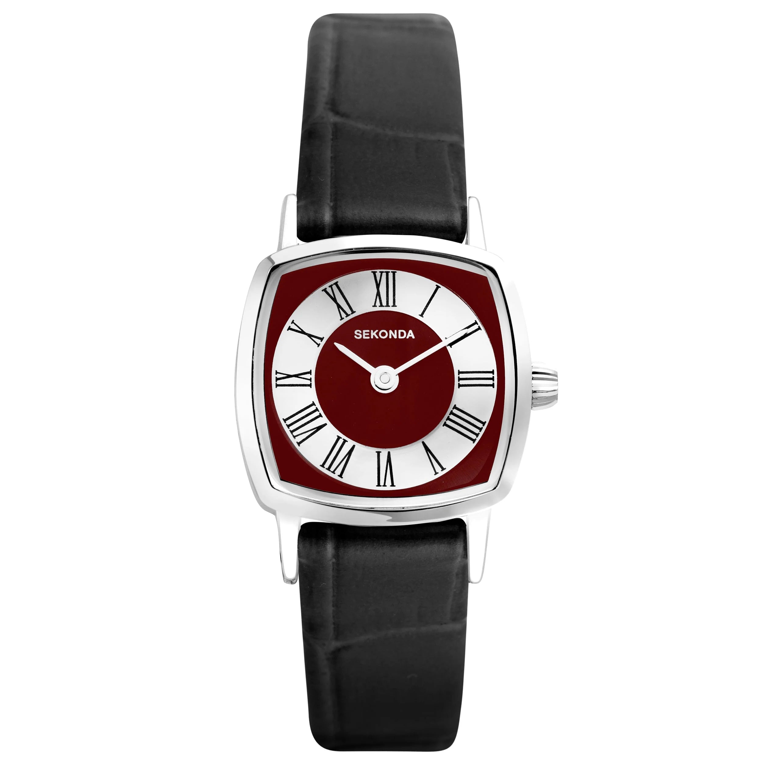 (40376) Sekonda Black Leather Ladies Watch