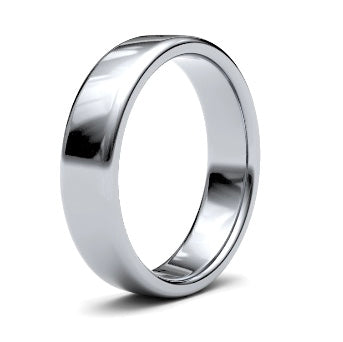 9ct 6mm Medium Soft Court Wedding Ring (6Gms-9w)