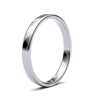 9ct 2.5mm Light Soft Court Wedding Ring (2.5Lls-9w)