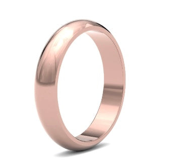 9ct 5mm Medium D Shape Wedding Ring (5Gmd-9w)