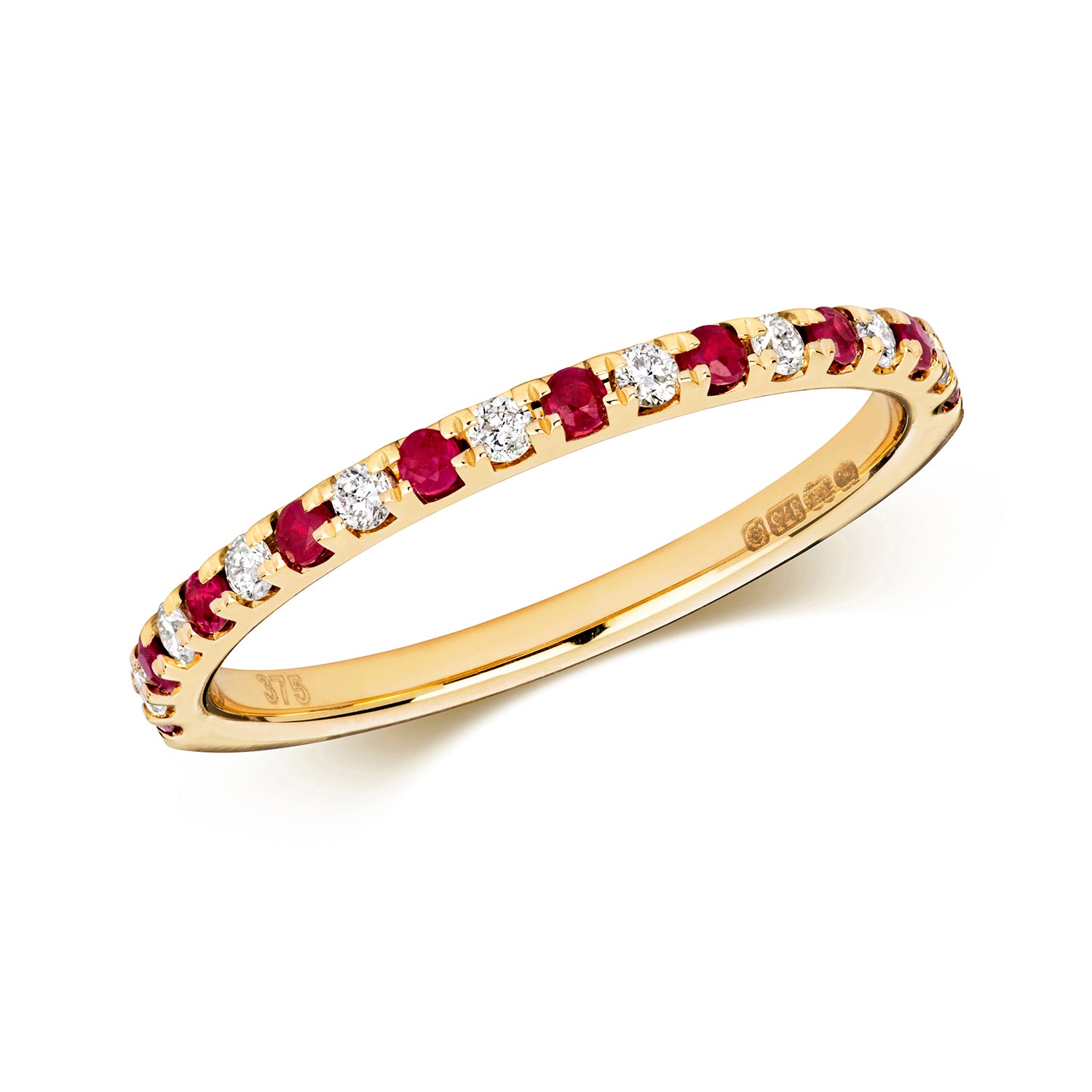 Ruby & Diamond Eternity Ring (Rd464r)