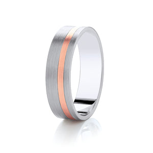 Two Colour Wedding Ring(M151b)