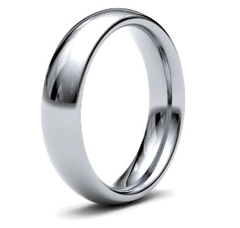 9ct 5mm Heavy Court Wedding Ring (5Ghc-9w)