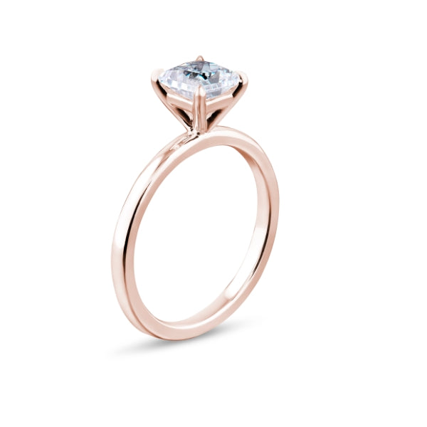 1ct Halo Set Princess Lab Grown Diamond Solitaire Ring. (Ppp02)