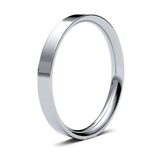 9ct 2.5mm Medium Flat Court Wedding Ring (2.5Lme-9y)