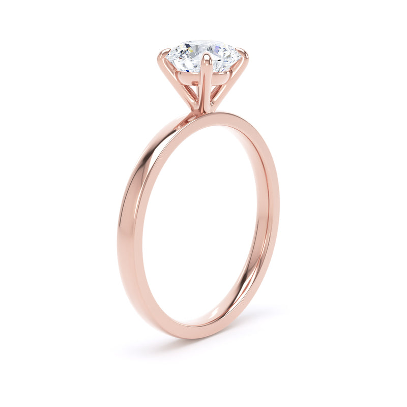 1ct Halo Set Brilliant Lab  Grown Diamond Solitaire Ring. (Rpp12)