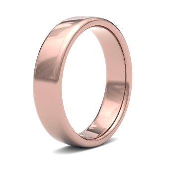 9ct 6mm Medium Soft Court Wedding Ring (6Gms-9w)