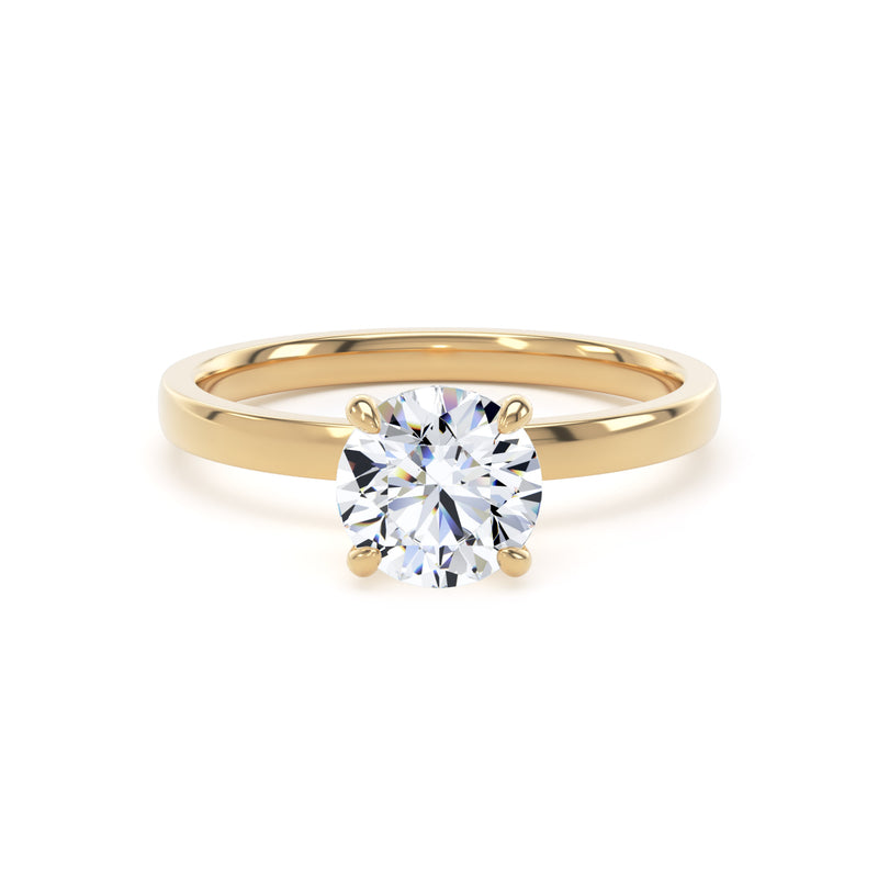 1ct Halo Set Brilliant Lab  Grown Diamond Solitaire Ring. (Rpp12)
