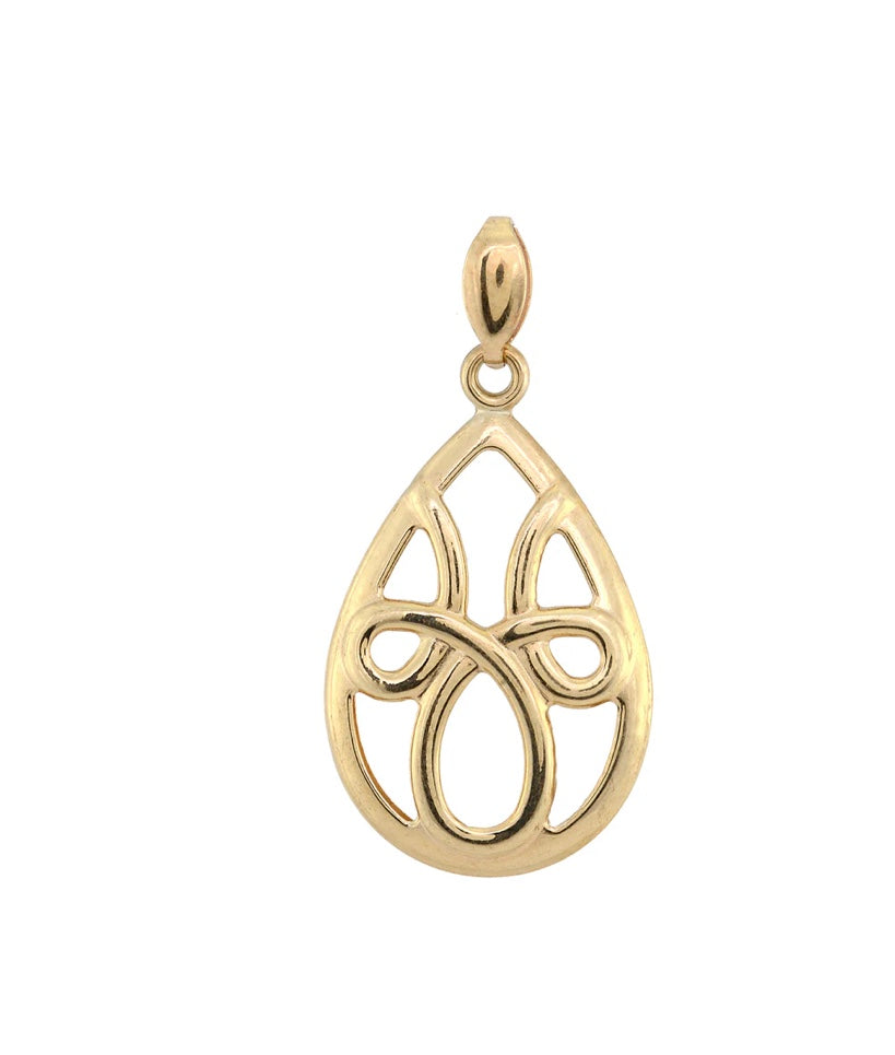 9ct Yellow Gold Celtic Pendant (Pd418)