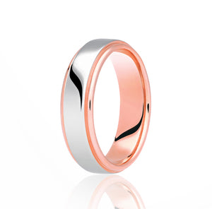 Two Colour Wedding Ring (Dc303)