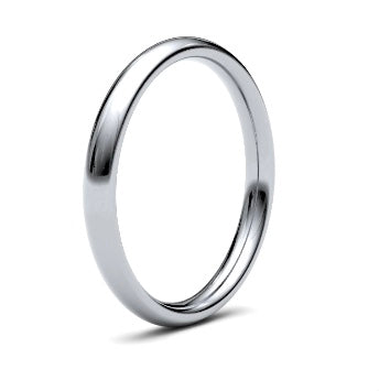 9ct 2.5mm Heavy Court Wedding Ring (2.5Lhc-9y)