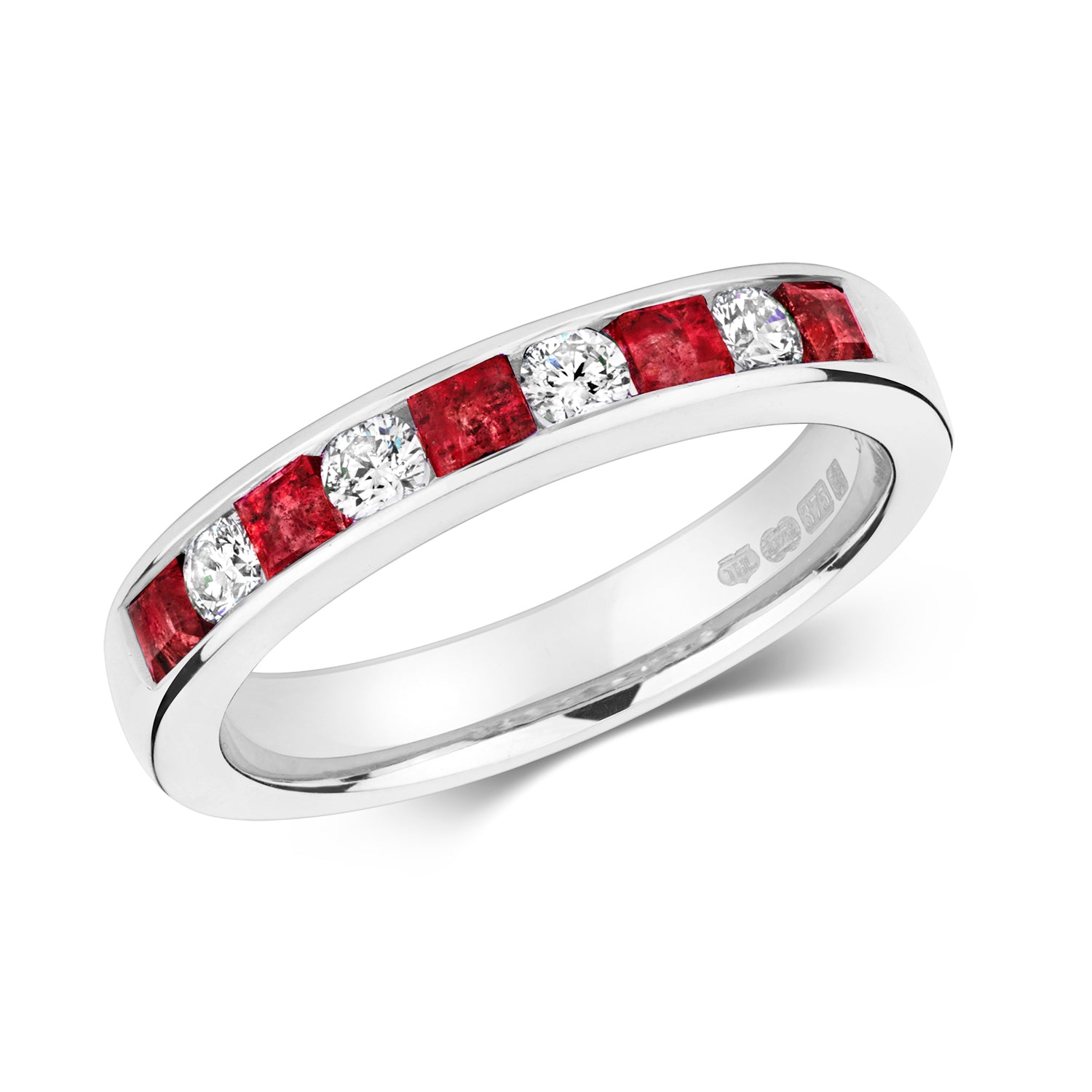 Ruby & Diamond Eternity Ring (rd407r)