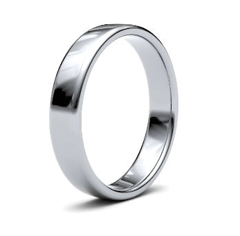 9ct 4mm Light Soft Court Wedding Ring (4Lls-9w)