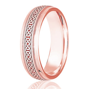 Silver Celtic 6mm Polished Wedding Ring (L110)