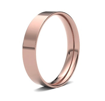 9ct 5mm Light Flat Court Wedding Ring (5Gle-9y)