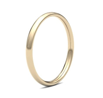 9ct 2mm Medium Court Wedding Ring (2Lmc-9w)