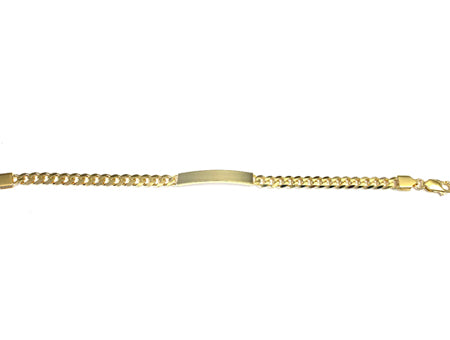 Silver Gold Plated Gents Identity Bracelet (58812)