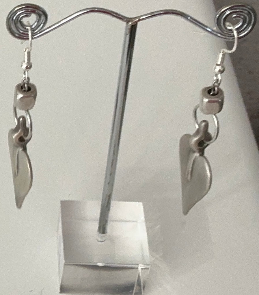 Danon Heart Cube Earrings