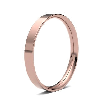 9ct 2.5mm Light Flat Court Wedding Ring (2.5Lle-9w)