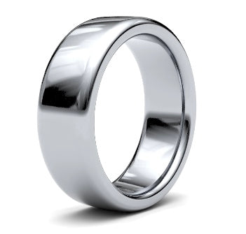 9ct 8mm Heavy Soft Court Wedding Ring (8Ghs-9y)