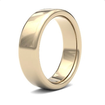 9ct 7mm Heavy Soft Court Wedding Ring (7Ghs-9w)