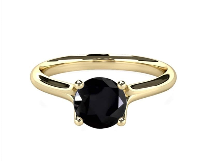 .75ct Black Diamond Solitaire Ring (G5072)