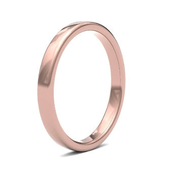 9ct 2.5mm Medium Soft Court Wedding Ring (2.5Lms-9y)
