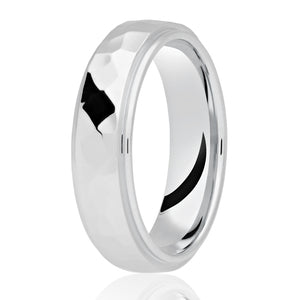 9ct White Gold Polished 6mm Wedding Ring (DC300)