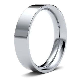 9ct 6mm Heavy Flat Court Wedding Ring (6Ghe-9y)
