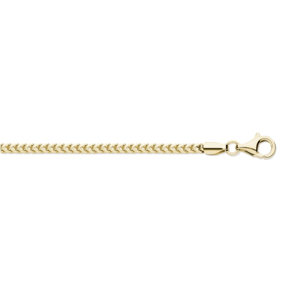 9ct Yellow Gold Square Link Bracelet (Hrbp-300-07)