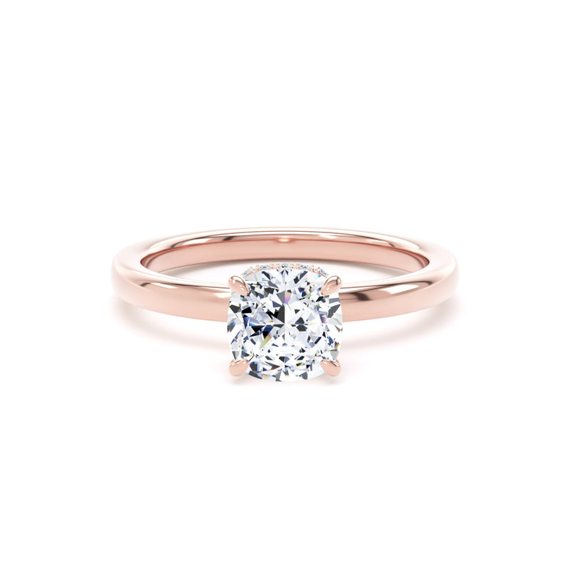 1.11ct Cushion Cut Lab Grown Diamond Solitaire Ring (Cps01)