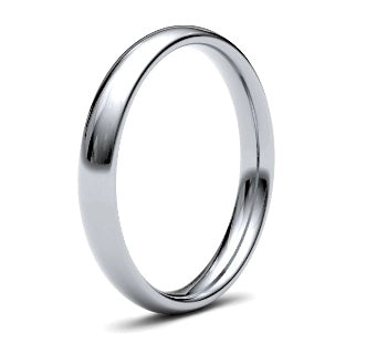 9ct 3mm Medium Court Wedding Ring (3Lmc-9y)