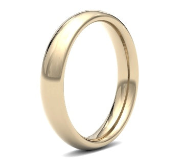 9ct 4mm Heavy Court Wedding Ring (4Lhc-9w)