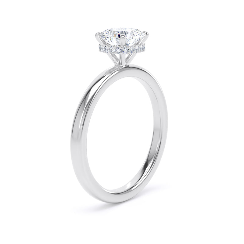 1.11ct Cushion Cut Lab Grown Diamond Solitaire Ring (Cps01)