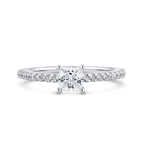 1.64ct Princess Cut Lab Grown Diamond Solitaire Ring (Psw01)