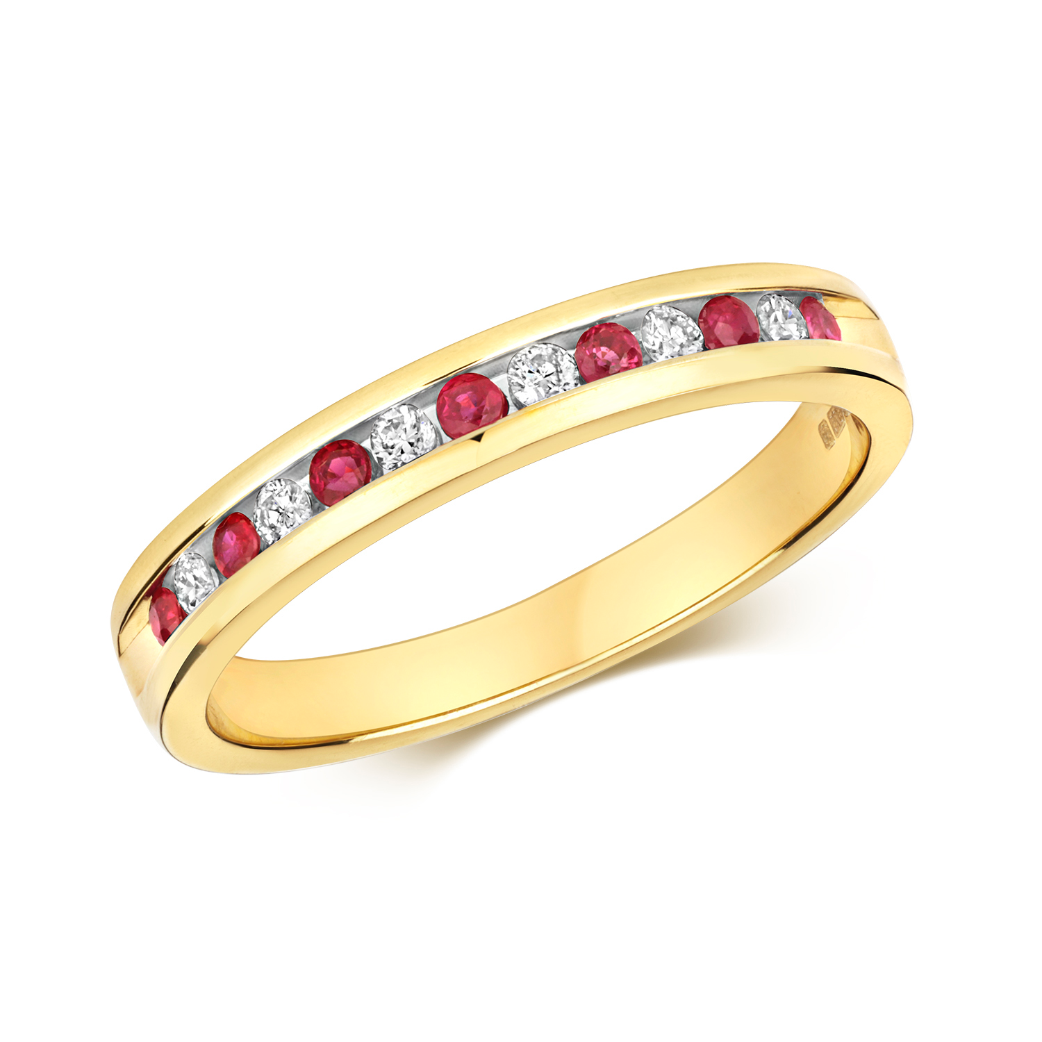 Ruby & Diamond Eternity Ring (RD582)