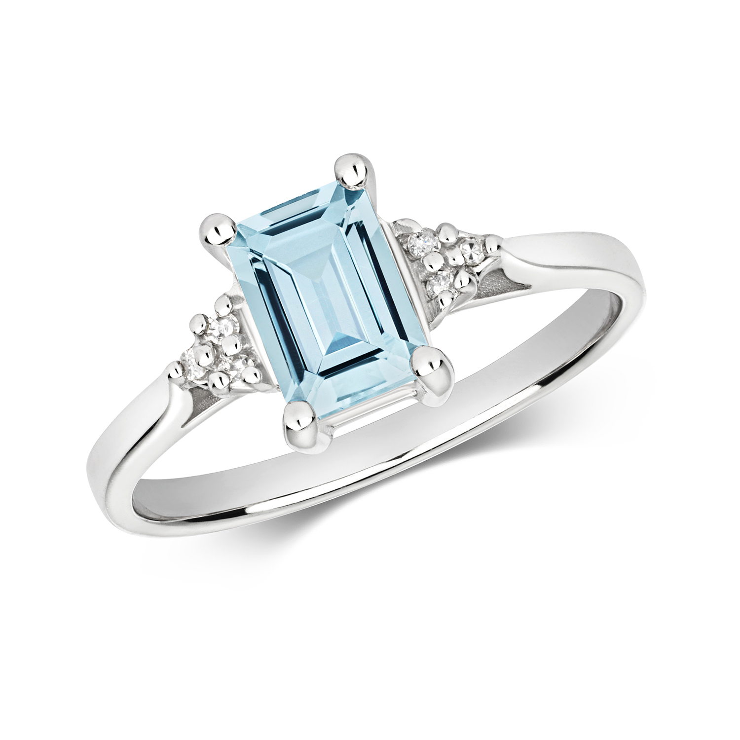 Aquamarine & Diamond Dress Ring (RD296WAQ)