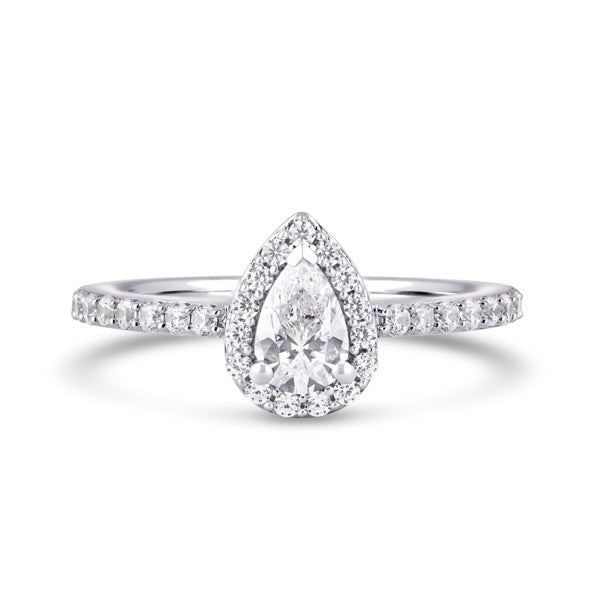 DHW01 Pear Engagement Ring