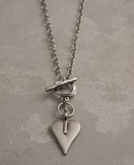 Danon Signature Heart T-Bar Necklace
