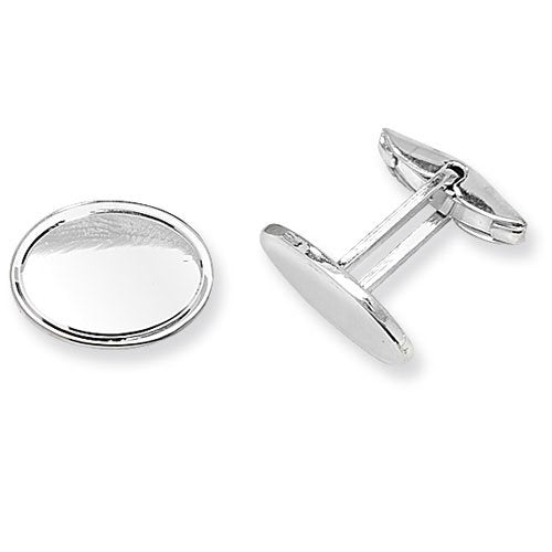 Silver Highly Polished Gents Cufflinks