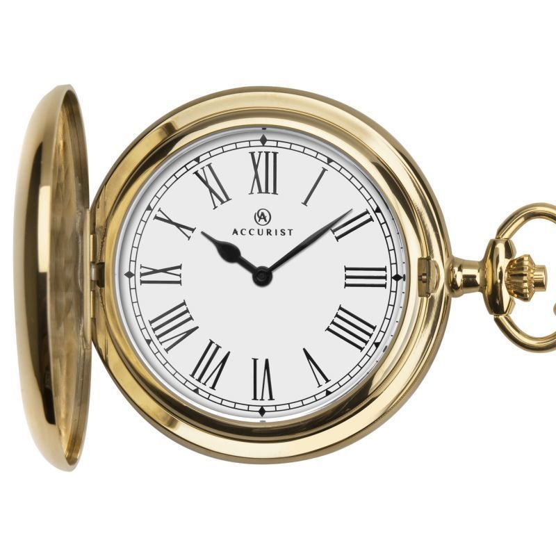 Accurist Gold Plated Gents Pocket Watch
