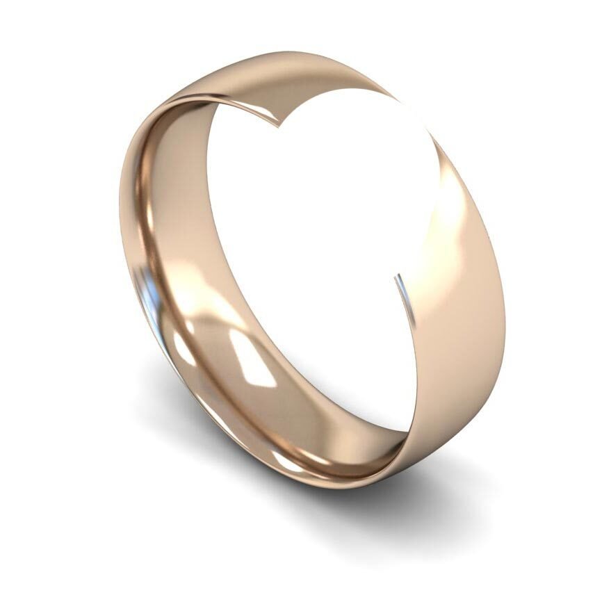 9ct 6mm Light Court Wedding Ring