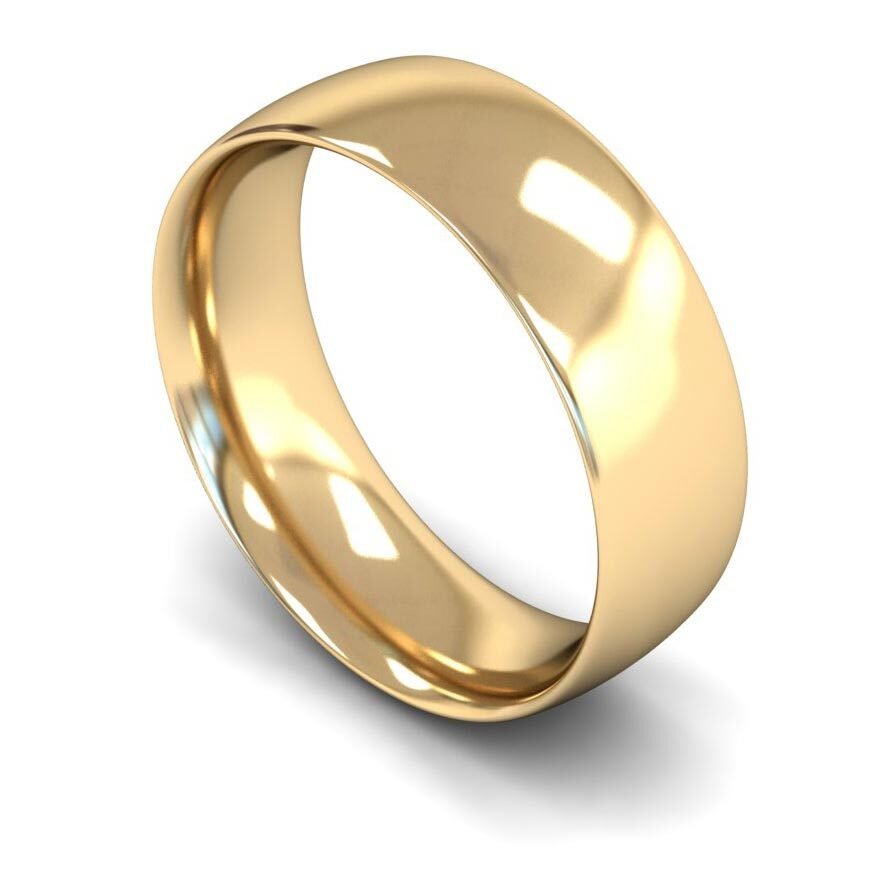 7mm Medium Court Wedding Ring