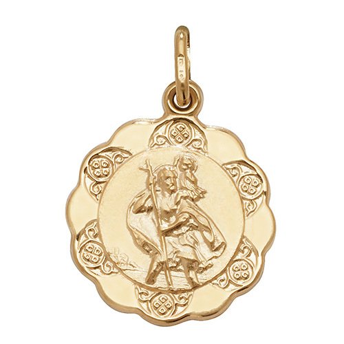 9ct Yellow Gold St Christopher