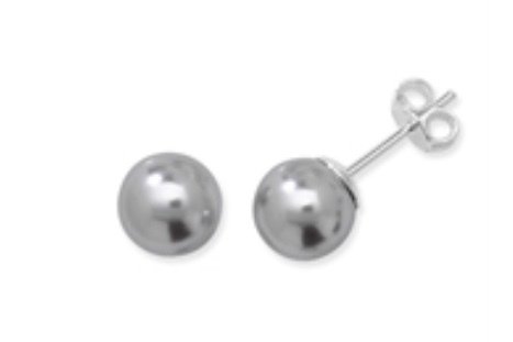 Silver Grey Pearl Studs (Se444a)