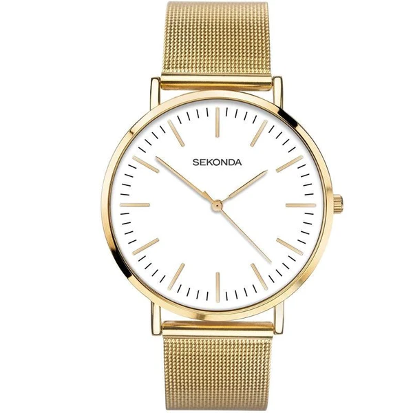 Sekonda Gold Plated White Face Gents Watch