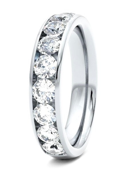 9ct 1.25ct Diamond Channel Set Wedding Ring